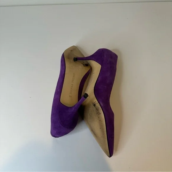 Ivanka Trump purple suede pumps women’s size 9M - Picture 12 of 16